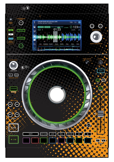 Denon DJ SC 5000 Skin Orange Dot